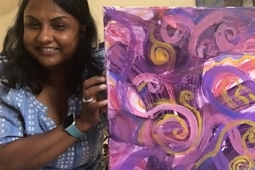 Adult Abstract Painting for Relaxation Abstract Painting Classes